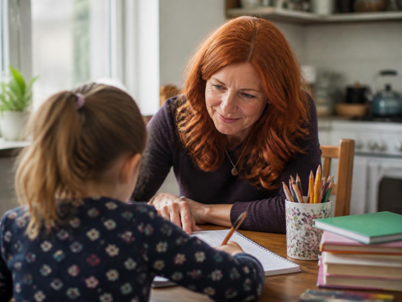 Experienced tutor working with a student
